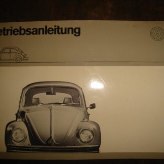 VW Käfer Betriebsanleitung