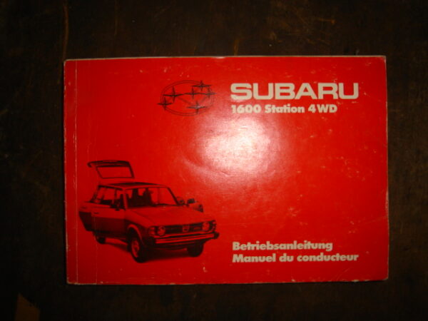 Subaru Station Wagon Betriebsanleitung