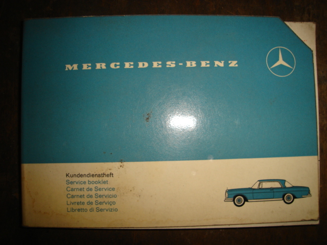 Mercedes Benz Serviceheft  Teilemarkt der OldtimergarageGR