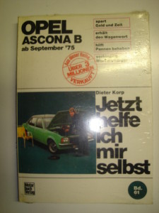 Ascona B Reparaturhandbuch