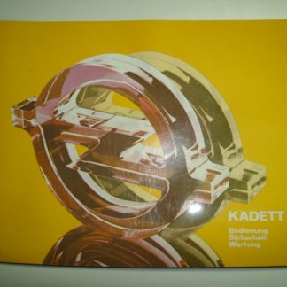 Bedienungsanleitung Kadett