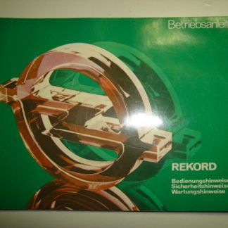 Betriebsanleitung Rekord